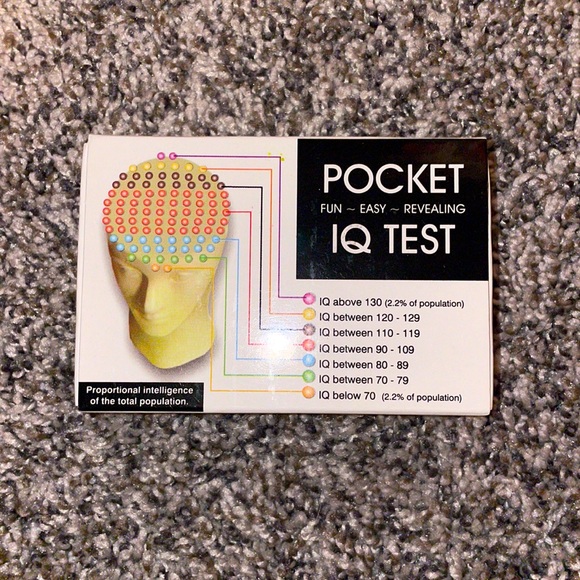 Games Pocket Iq Test Game Fun Quiz Cards To Play With Friends Poshmark